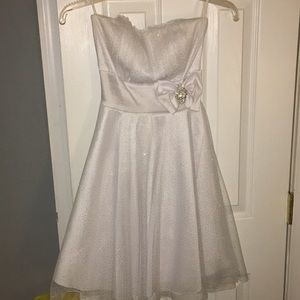 White Formal Dress That Sparkles